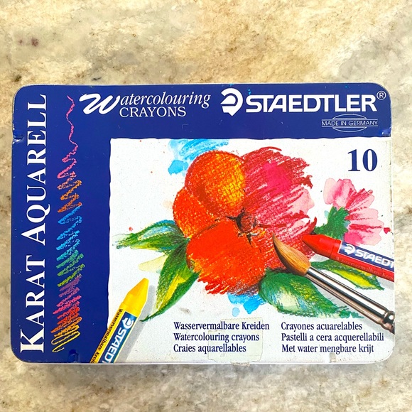 staedtler Office Watercolor Crayons Set Of Staedtler Karat Aquarelle Poshmark